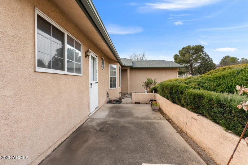 Front Patio & Second Entrance to Bedroom