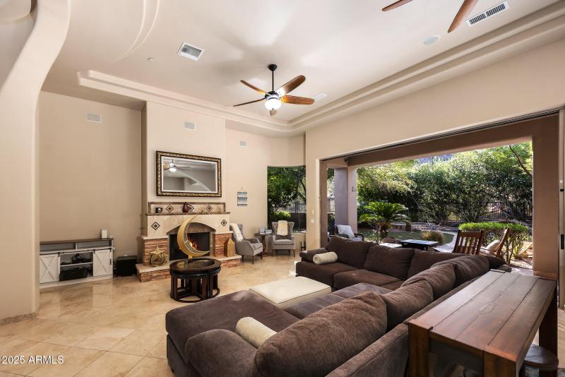 Living Room w/ Pocket Sliders