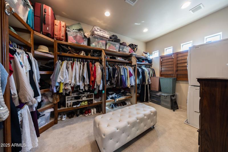 Primary Closet w/ Bonus Washer & Dryer
