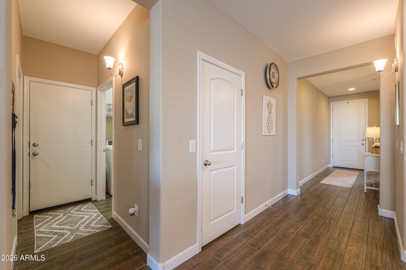 Entry hallway and Garage entry