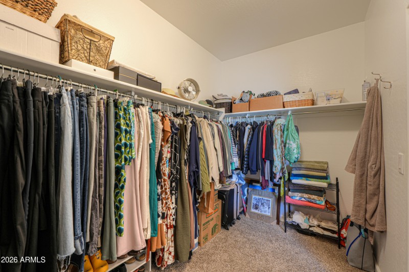 Primary walk-in closet