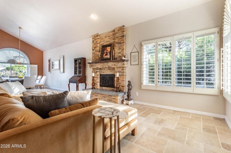 living room fireplace