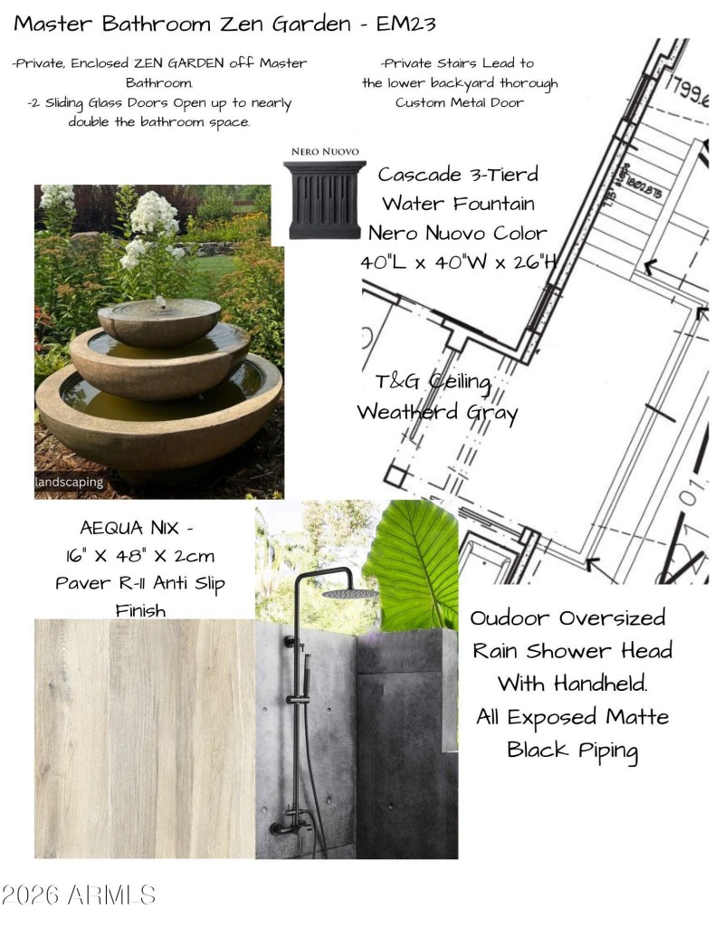 EM23 Master Bathroom Zen Garden