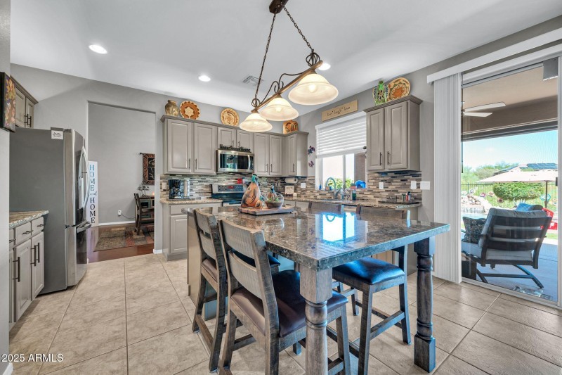 Large kitchen island