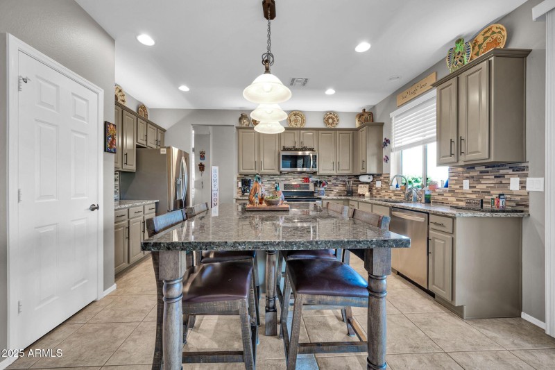 Kitchen with walk in pantry