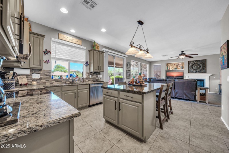 Open concept floor plan