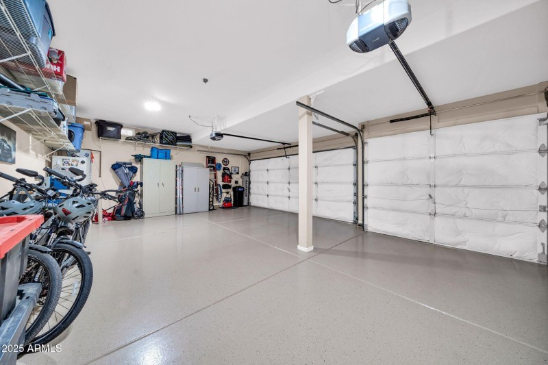 Extended length 3 car garage