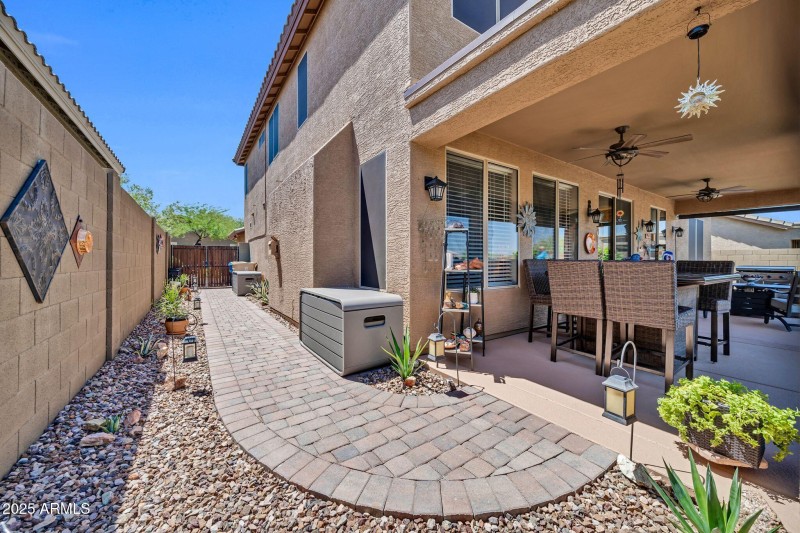 Well maintained backyard