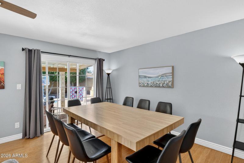 Room for a large dining table