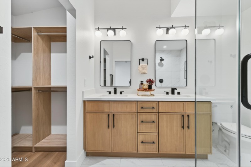 Primary Bathroom with Entry to Closet