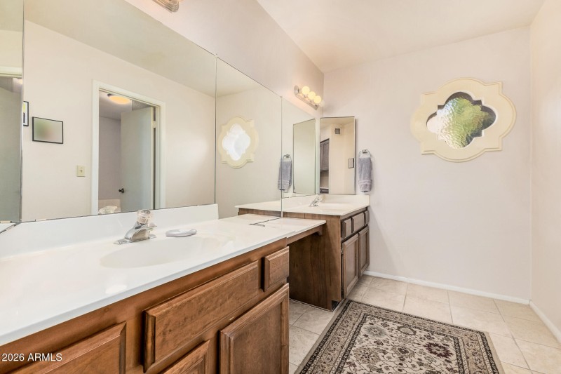 Primary Bath Separate Dual Vanity