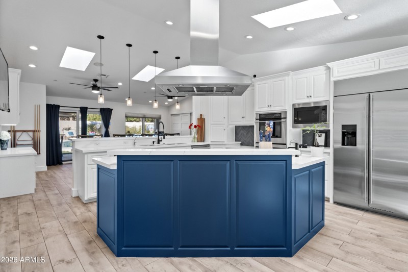 kitchen side by side fridge