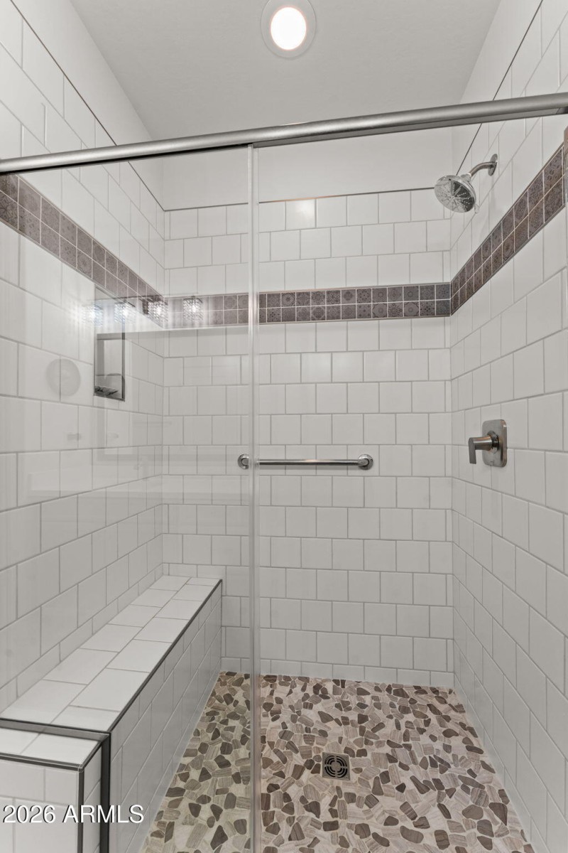 Large walk in shower