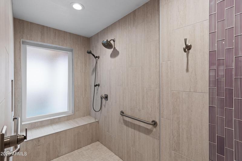 Huge updated shower in master