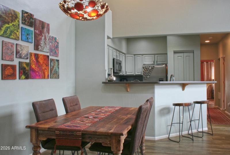 7 dining room to kitchen