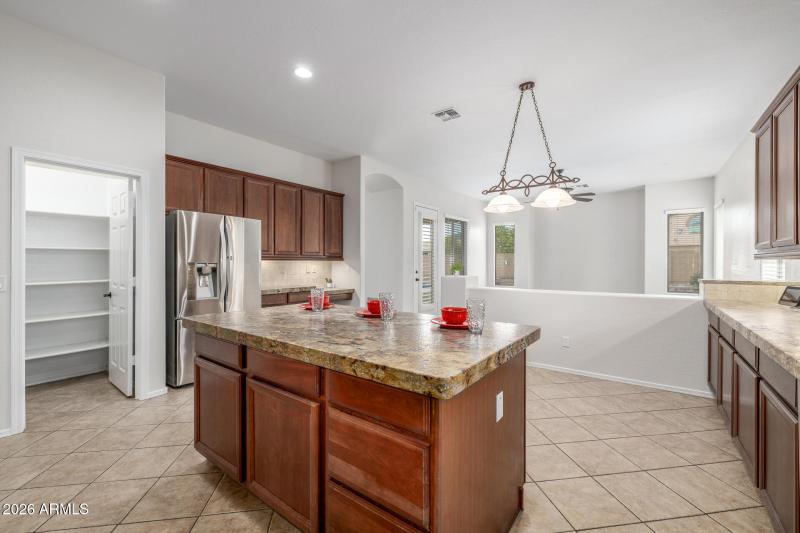 Kitchen and dining area