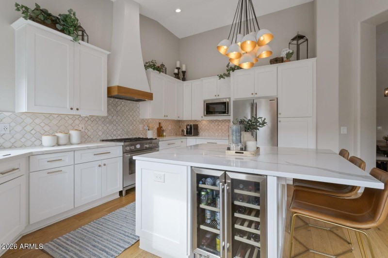 Custom kitchen island.