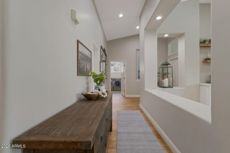 Easy access to garage & laundry.