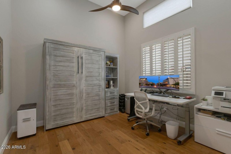 Bedroom #3 with wall bed.