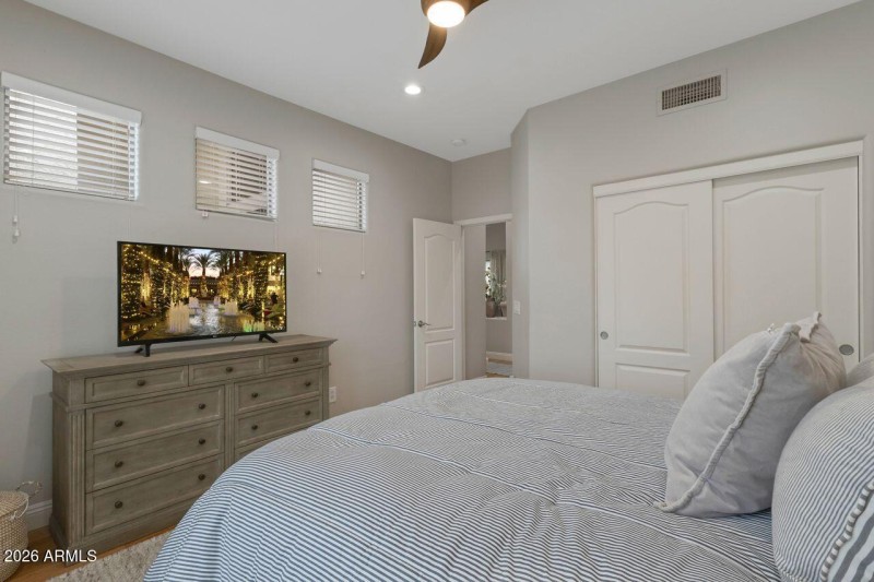 Bedroom #2 custom closet.