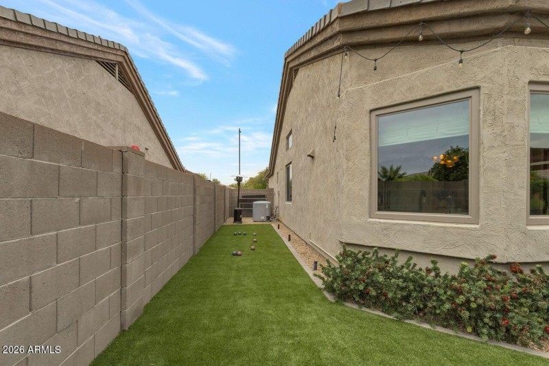 Bocci court expands resort living.