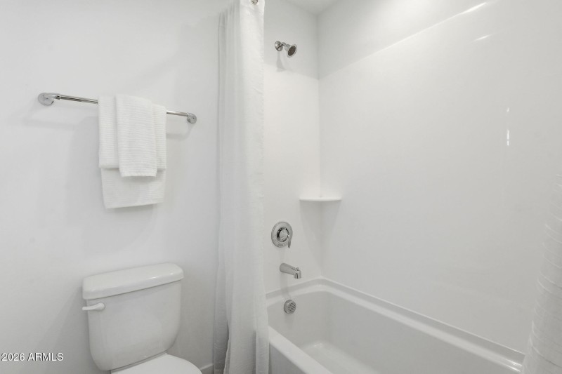 Bathroom 2 - Tub/Shower & Toilet