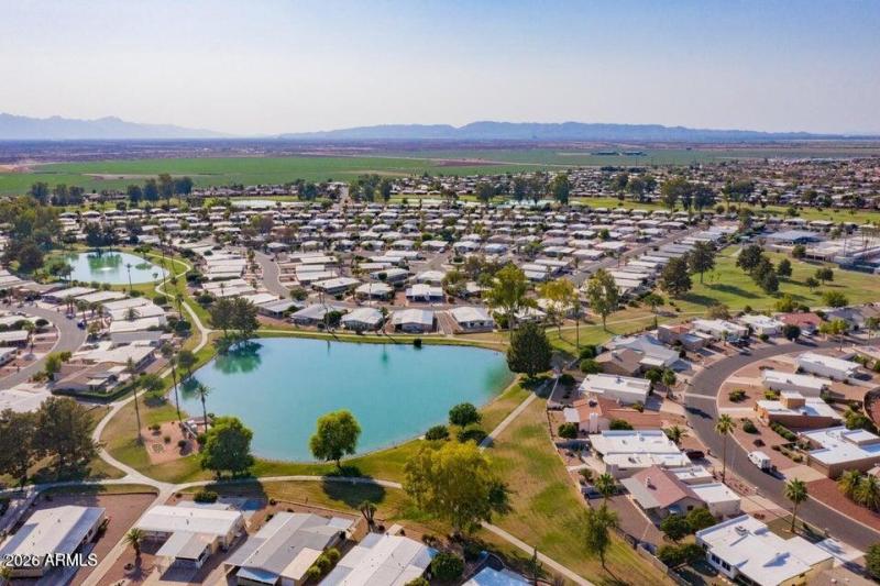 lake view wtih drone