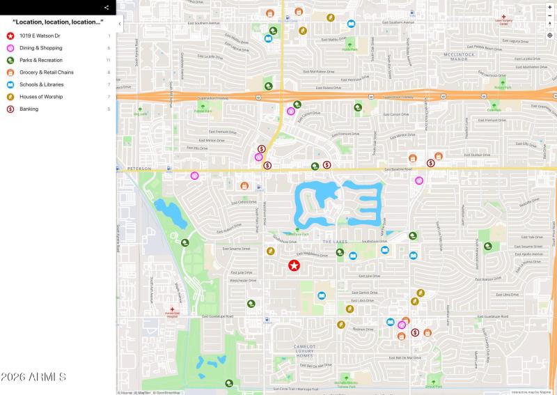 1019 E Watson Dr Map