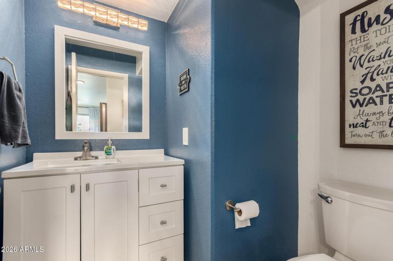 first floor half bath