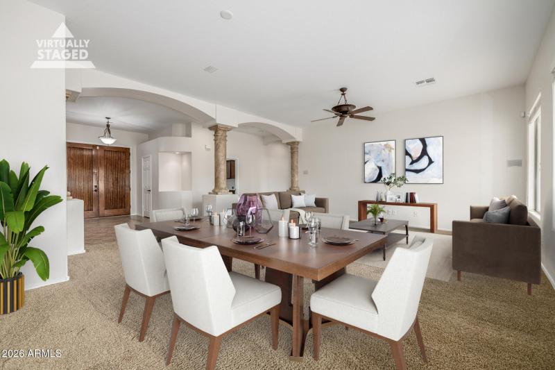 Living Room Virtual Staging