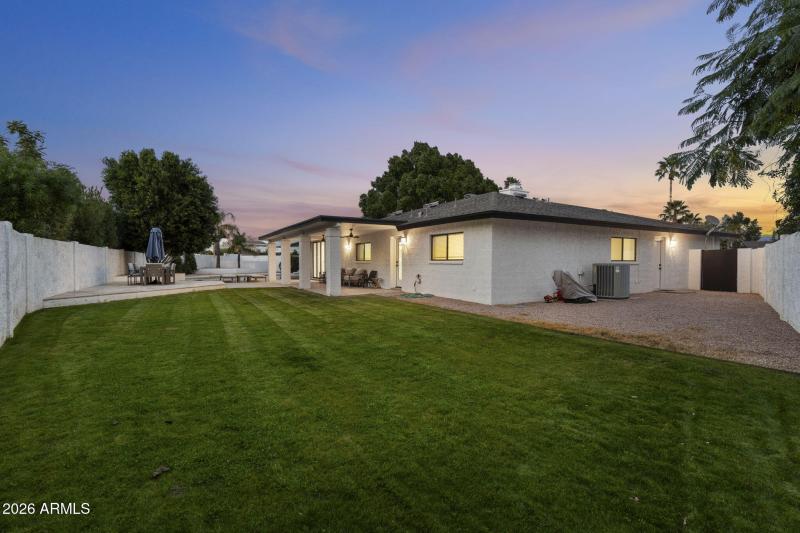 Expansive Backyard Lawn