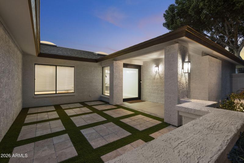 Modern Front Courtyard