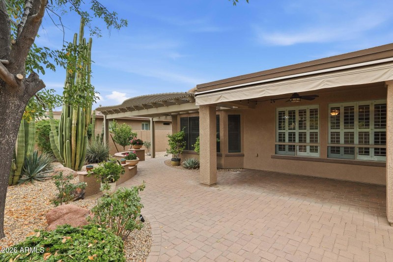 VIEW FROM OUTDOOR KITCHEN AREA