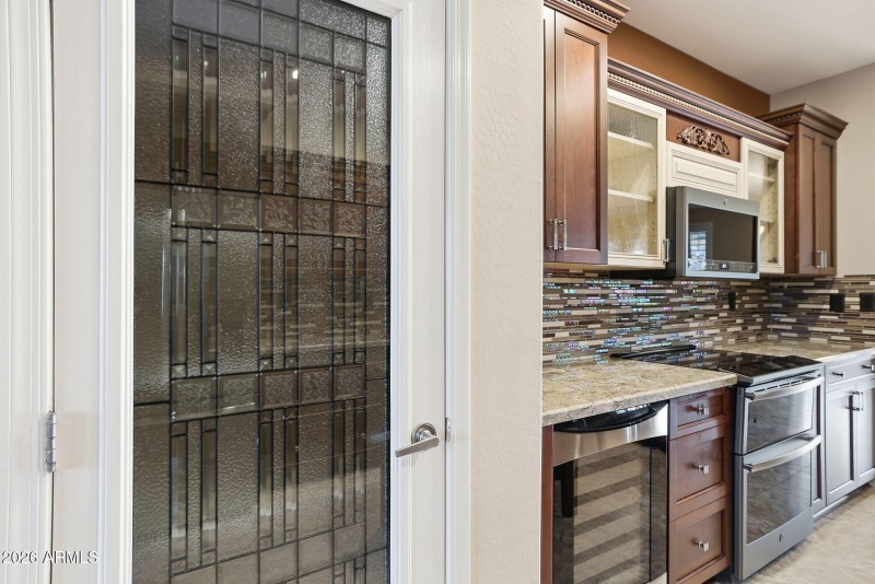 LEAD GLASS PANTRY DOOR