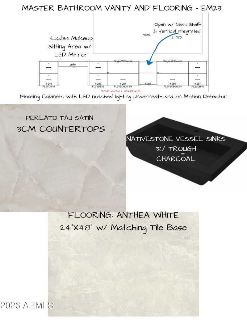 EM23 Master Bathroom Vanity and Flooring