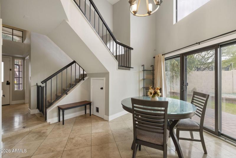 sliding door to side yard