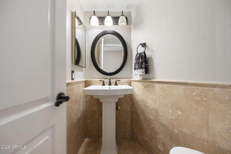 powder room on first floor