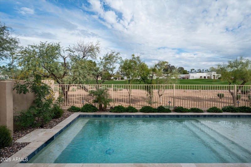 Pool/golf course view