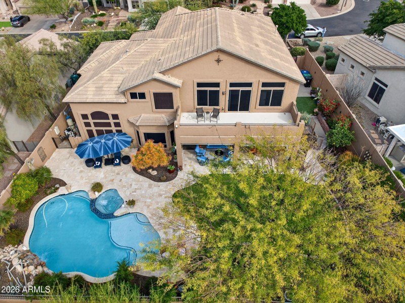 Aerial View | Backyard & Pool