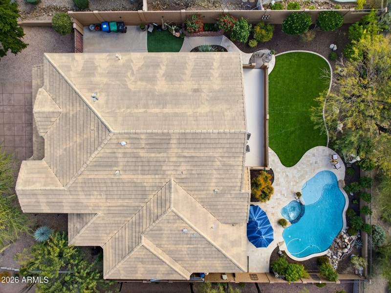 Aerial View | Roof & Pool