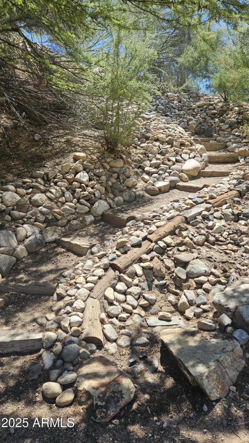 Steps to the Pond at the Lazy RC Ranch