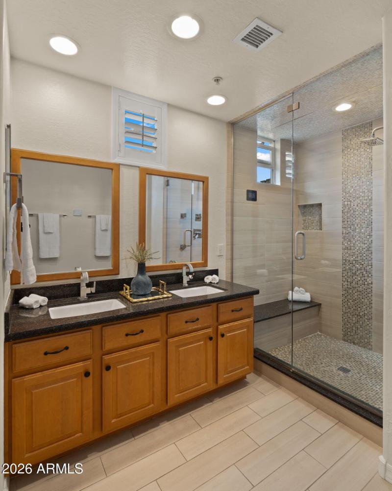 Primary Bathroom with Walk-In Closet