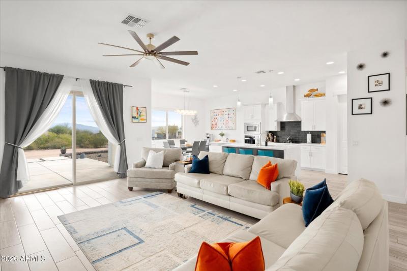 Great Room with views of Four Peaks