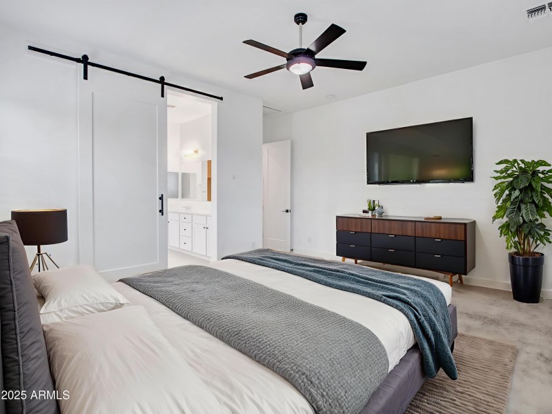 Primary Suite Virtually Staged