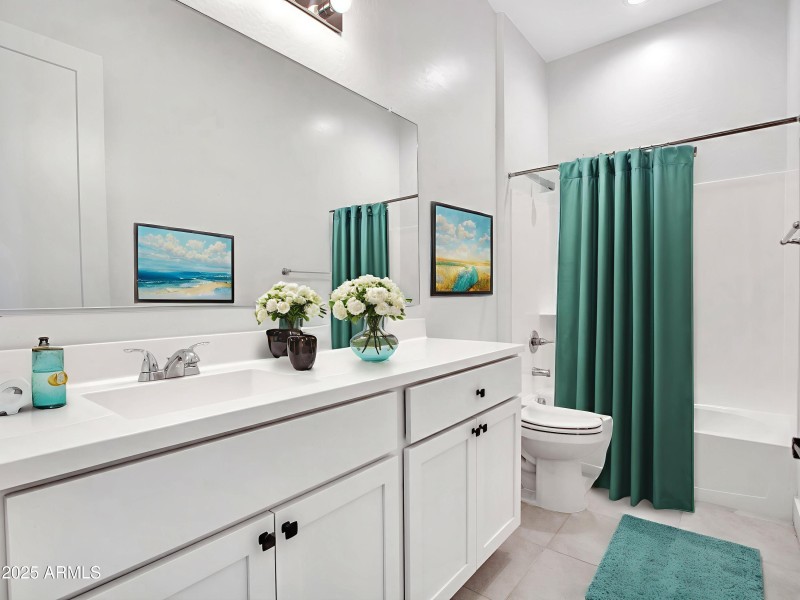 Hall Bath Virtually Staged