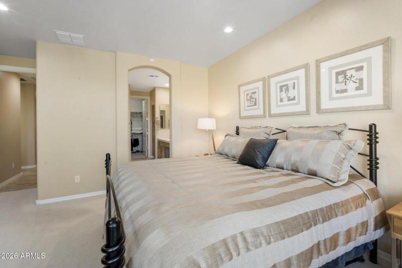 Spacious primary bedroom