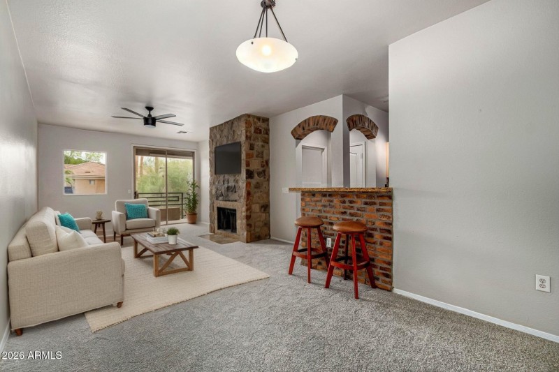 Living Room Virtually Staged