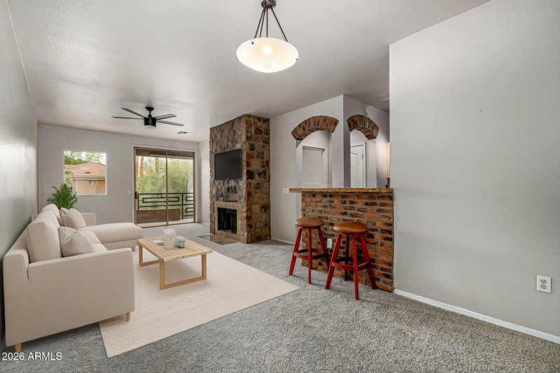 Living Room Virtually Staged