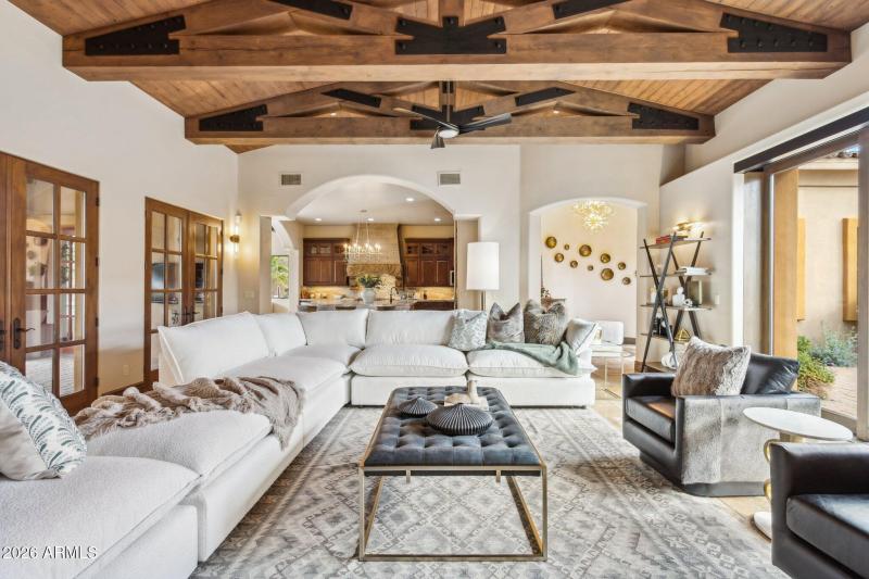 Great Room Wood Beams