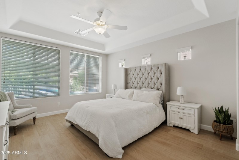 Spacious primary suite